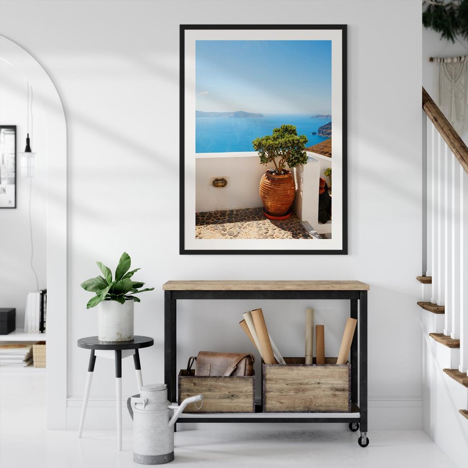 Plakat bez ramy 40x50 - Santorini - oaza greckiej wyspy - Santorini, grecka