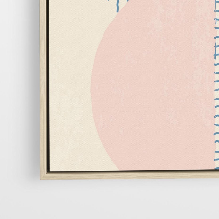 Obraz w ramie 80x80 - Migotliwe Wzory - geometryczne kształty, koła - rama drewno