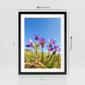 Plakat w ramie 30x40 - Kwiatowa siła łąki - kwiaty, łąka - rama czarna
