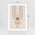 Plakat bez ramy 21x30 - Strukturalne Kształty Postępu - boho plakat, minimalizm