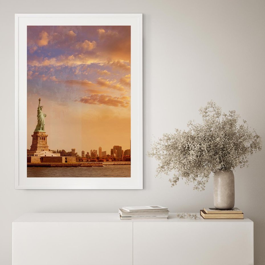 Plakat bez ramy 40x50 - Statua wolności w Nowym Jorku - Nowy Jork, statua