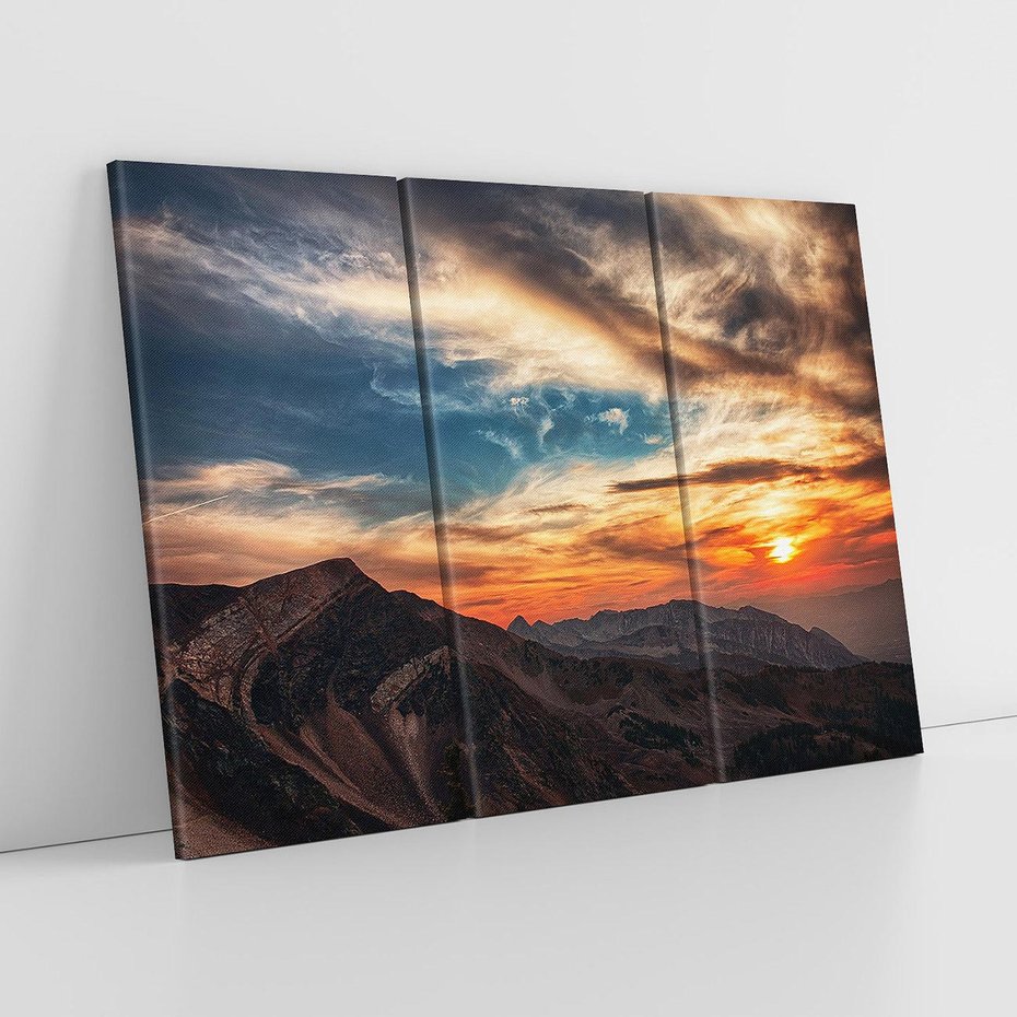 Obraz na płótnie 120x80 - Górski pejzaż w harmonii - góry, krajobraz