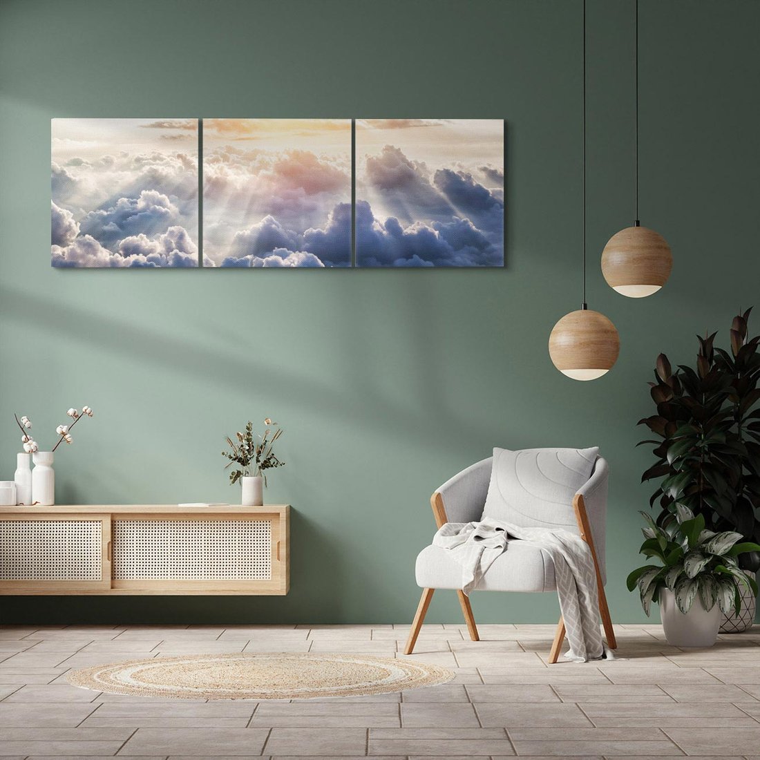 Obraz na płótnie 120x40 - Inspirujące widoki - niebo, słońce