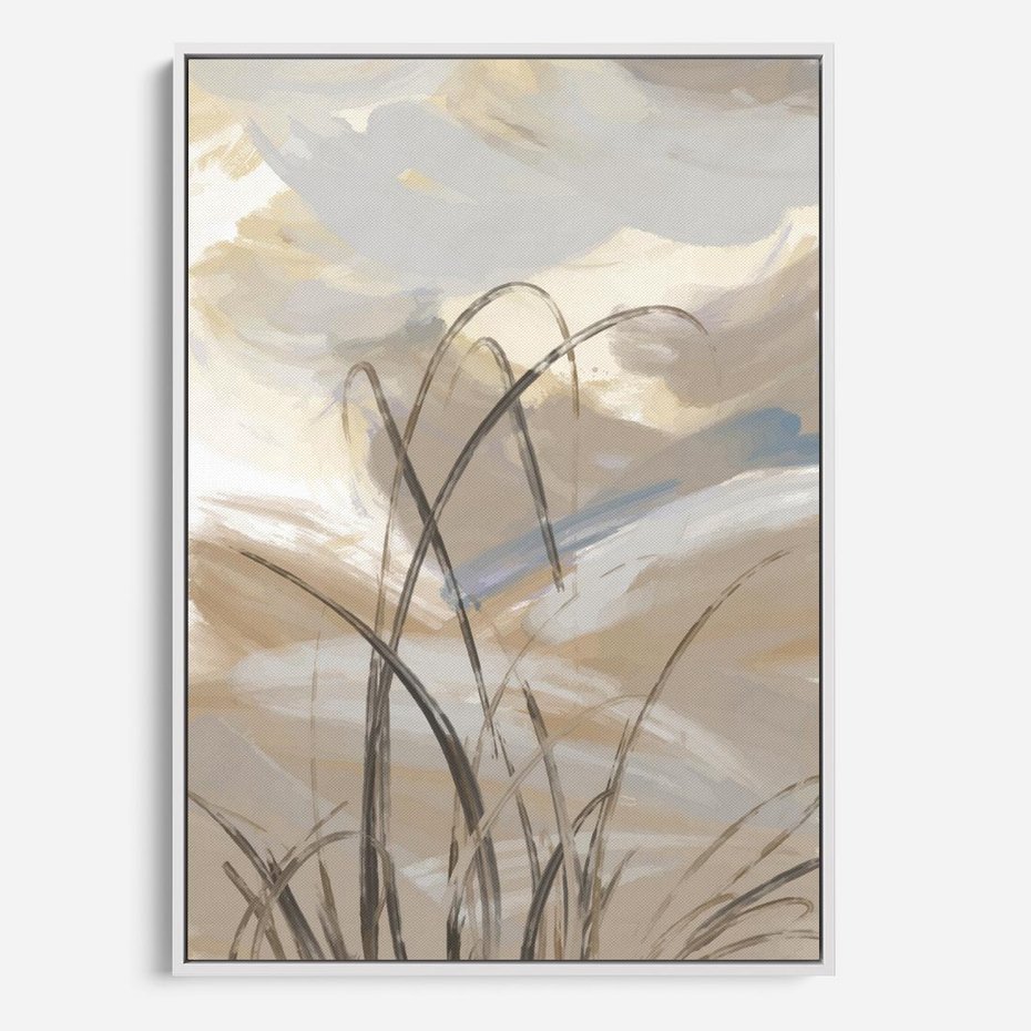 Obraz w ramie 80x120 - Nowoczesne Odbicia - akwarela, obraz - rama biała