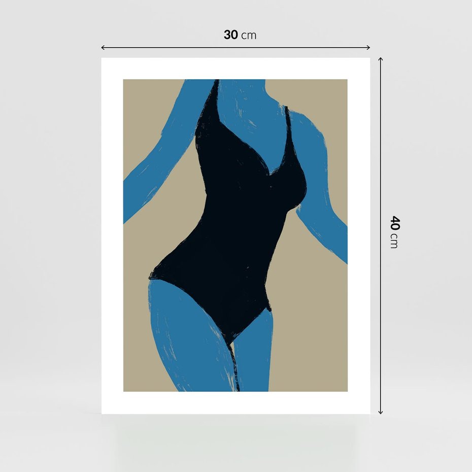 Plakat bez ramy 30x40 - Zaklęta Kompozycja - abstrakcyjny plakat, nowoczesna sztuka