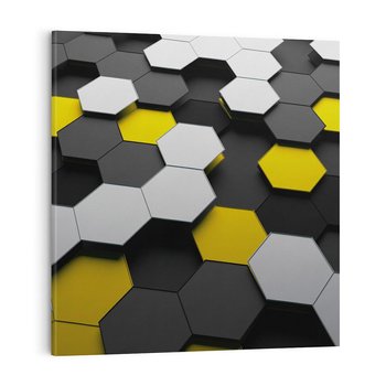 Obraz na płótnie 50x50 - Wymiar abstrakcji - 3D, abstrakcja