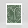 Plakat bez ramy 40x50 - Zieleń Kształtująca Spokój - zielony plakat, roślinne inspiracje