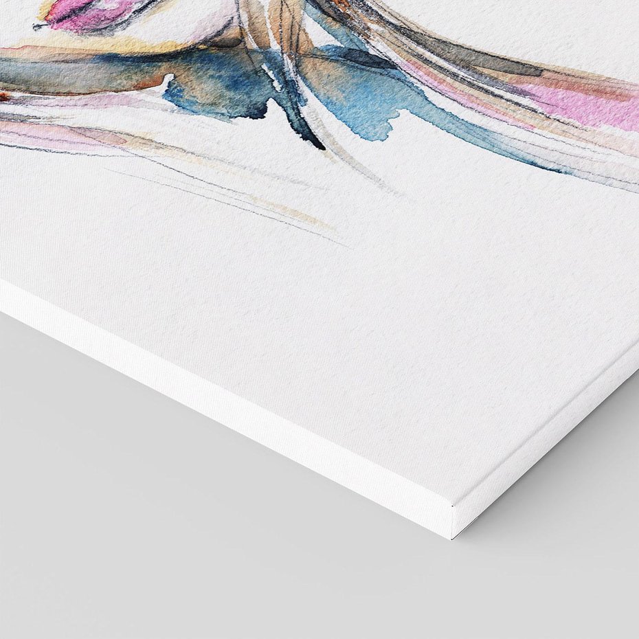 Obraz na płótnie 50x70 - Abstrakcyjny portret kobiecy - grafika, kobieta