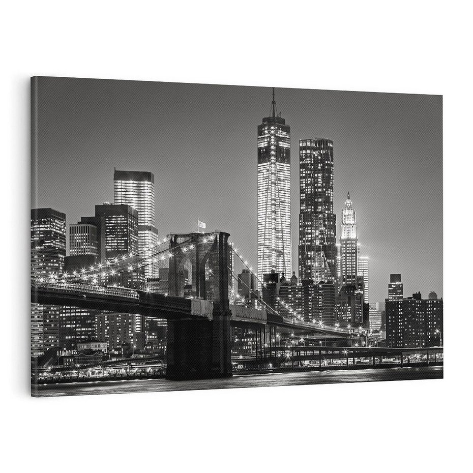 Obraz na płótnie 100x70 - Most nad Manhattańskim Skarbem - most, Nowy Jork