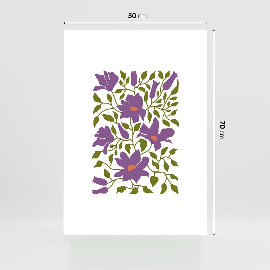 Plakat bez ramy 50x70 - Rozmyte Granice - kwiaty, kompozycja