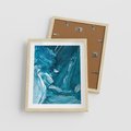 Plakat w ramie 40x50 - Wyrazista abstrakcja w akwareli - abstrakcja, akwarela - rama drewno