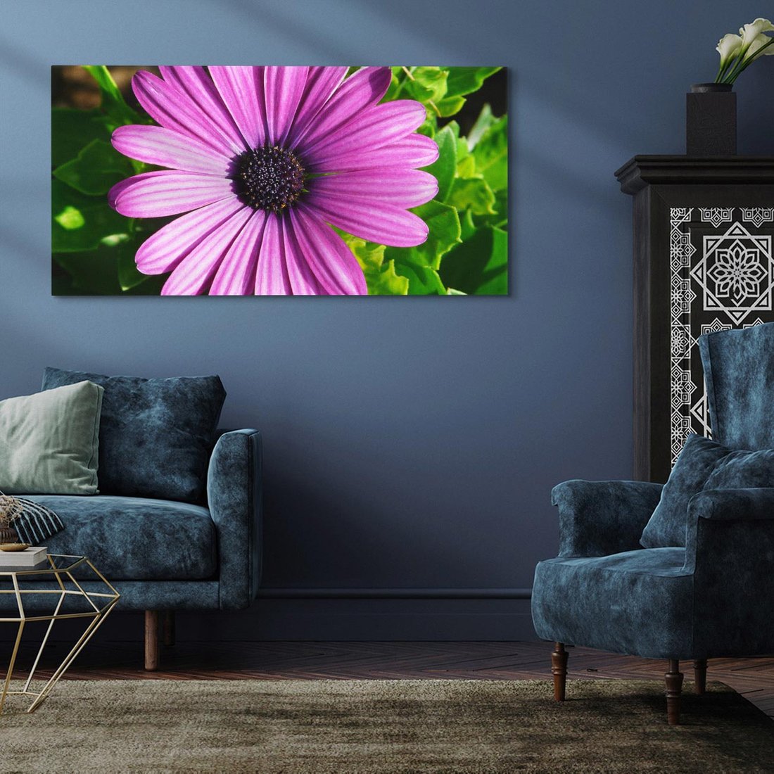Obraz na płótnie 120x60 - Kwiatowy Dotyk - kwiat, kwiaty