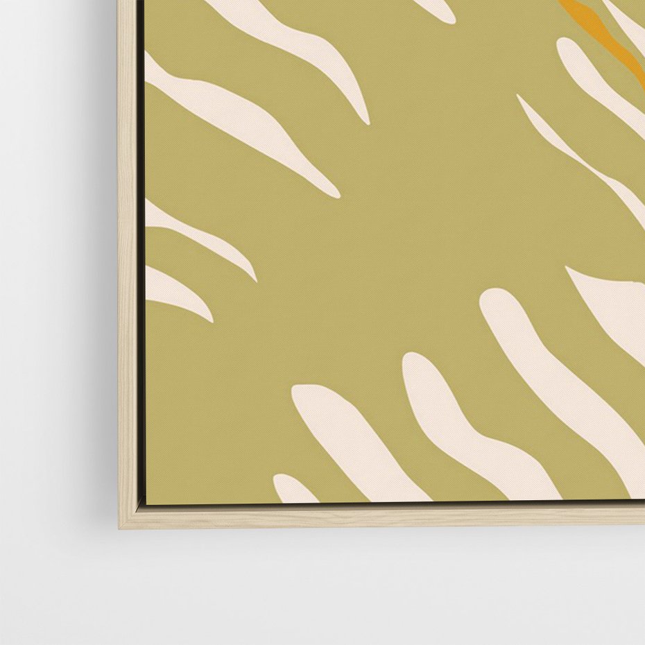 Obraz w ramie 70x100 - Konturem Zmiękczane - minimalistyczny obraz, nowoczesny - rama drewno