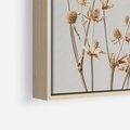 Obraz w ramie 80x80 - Delikatne gipsówki - gipsówka, suche - rama drewno