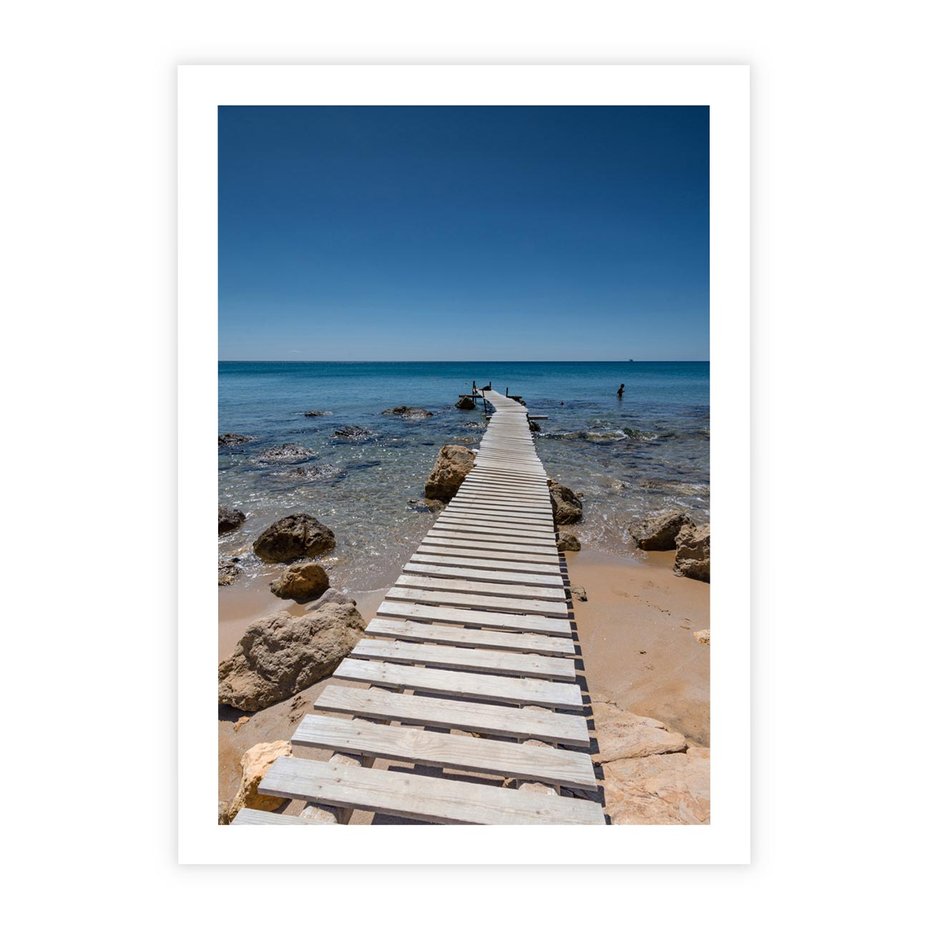 Plakat bez ramy 40x50 - Oaza spokoju - plaża, morze