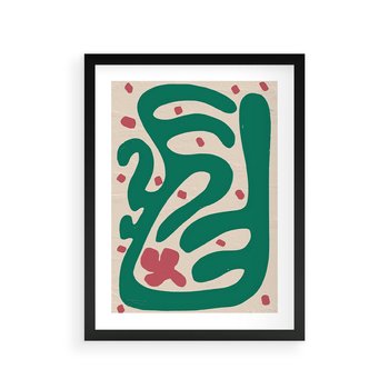 Plakat w ramie 50x70 - Boho Widoki - abstrakcyjny obraz, plakat - rama czarna