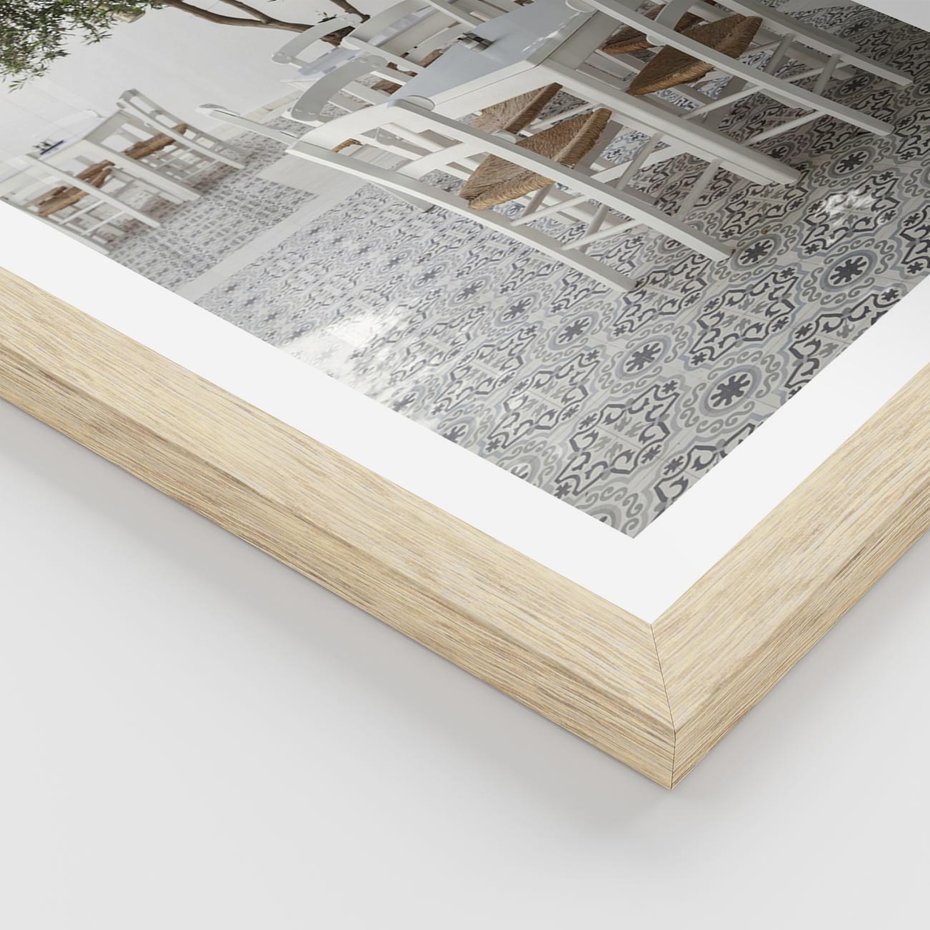 Plakat w ramie 50x70 - Włoska restauracja pełna smaków - włoska, restauracja - rama drewno