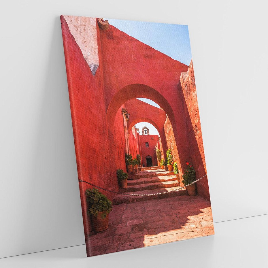 Obraz na płótnie 80x120 - Perspektywa Uliczki - uliczka, perspektywa