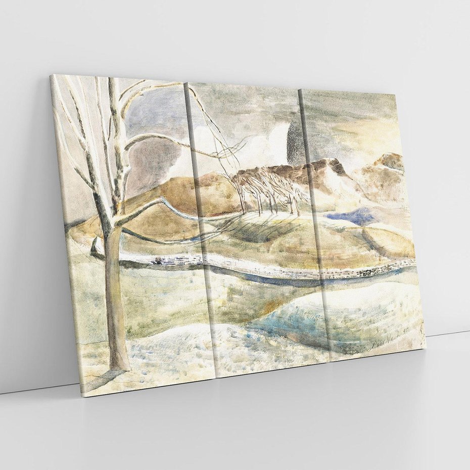 Obraz na płótnie 120x80 - Moonrise over Cleeve Hill (1945), Paul Nash - Reprodukcja - reprodukcja, obraz na płótnie