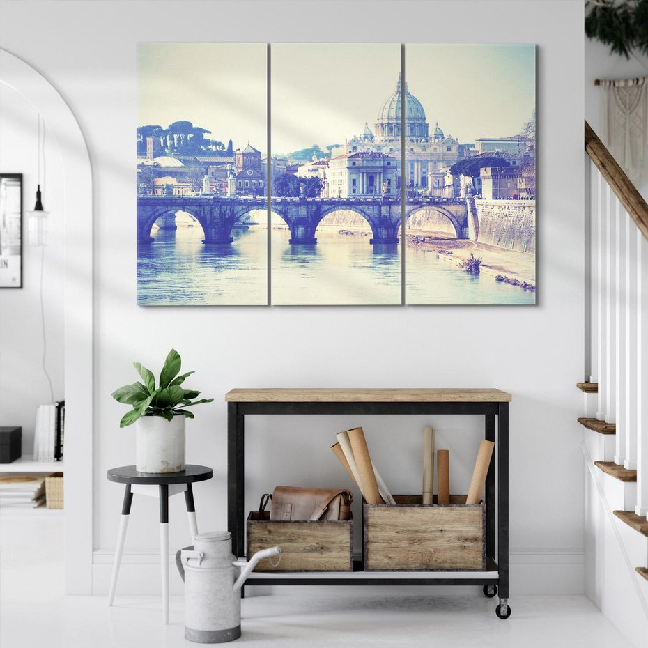 Obraz na płótnie 120x80 - Urok włoskiego miasta - Włochy, miasto