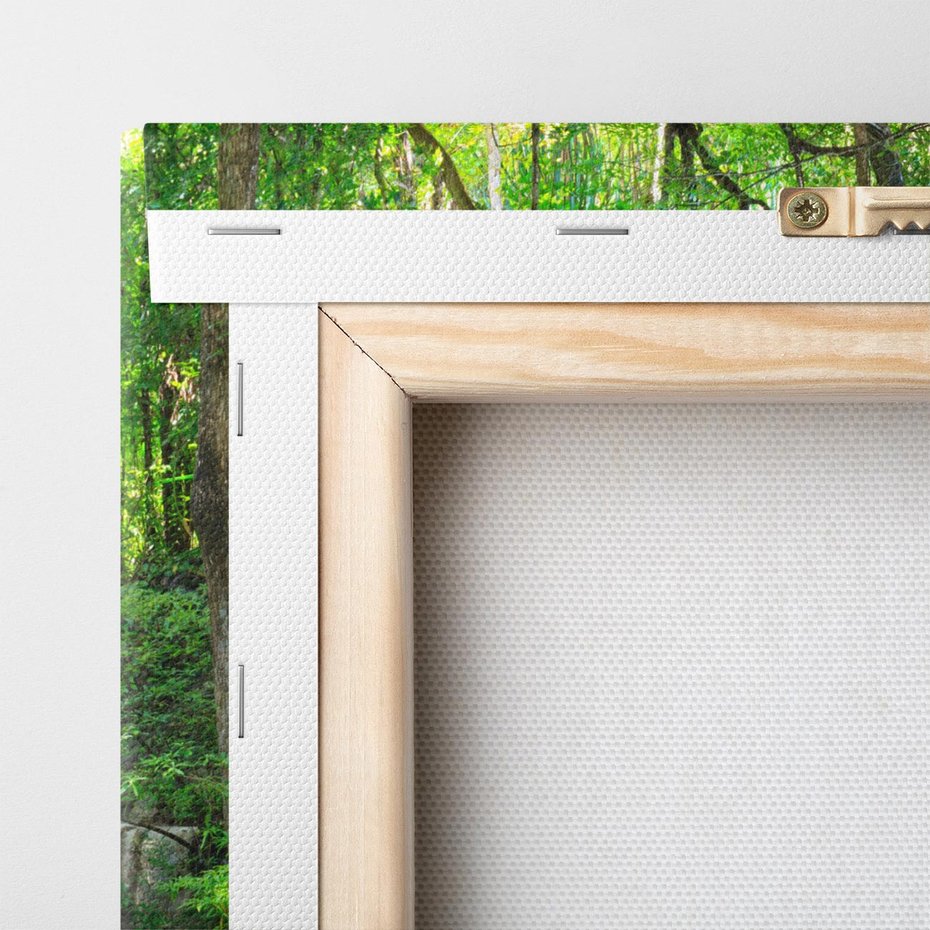 Obraz na płótnie 100x70 - Tajemniczy wodospad w tajskim lesie - Tajlandia, wodospad