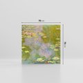 Obraz na płótnie 70x70 - "Lilie wodne" (1919), Claude Monet - Reprodukcja - reprodukcja, obraz na płótnie