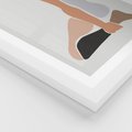 Plakat w ramie 50x70 - Widok Abstrakcyjny - abstrakcyjny obraz, minimalizm - rama biała