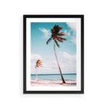 Plakat w ramie 30x40 - Raj na Ziemi - plaża, ocean - rama czarna