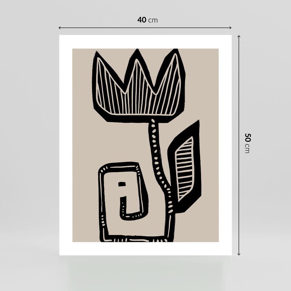 Plakat bez ramy 40x50 - Migotliwa Symfonia Kwiatu - kwiat, nowoczesna grafika