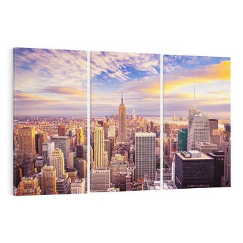 Obraz na płótnie 120x80 - Amerykański duch: Miasto na horyzoncie - USA, Ameryka