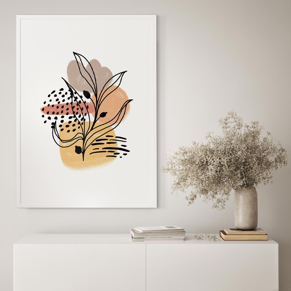 Plakat bez ramy 21x30 - Rozkwitająca Innowacja - abstrakcja, sztuka nowoczesna