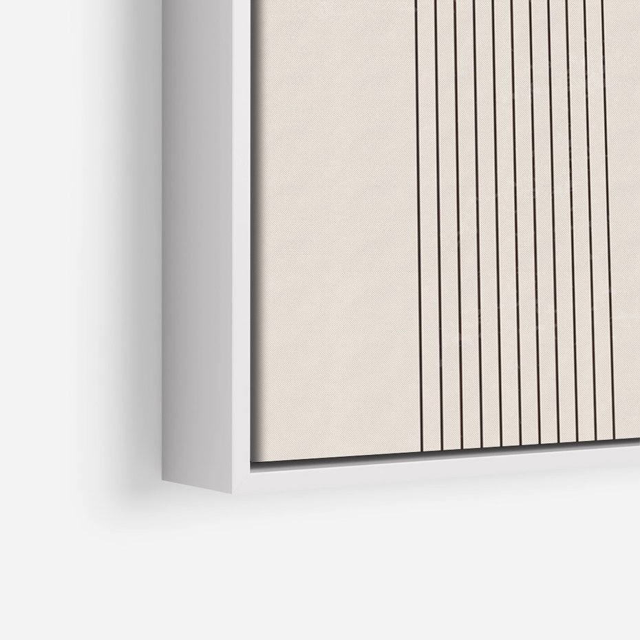 Obraz w ramie 50x70 - Konturem Zdefiniowane - boho plakat, minimalizm - rama biała