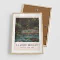 Plakat w ramie 50x70 - Sztuka i Litera - Claude Monet, reprodukcja obrazu - rama drewno