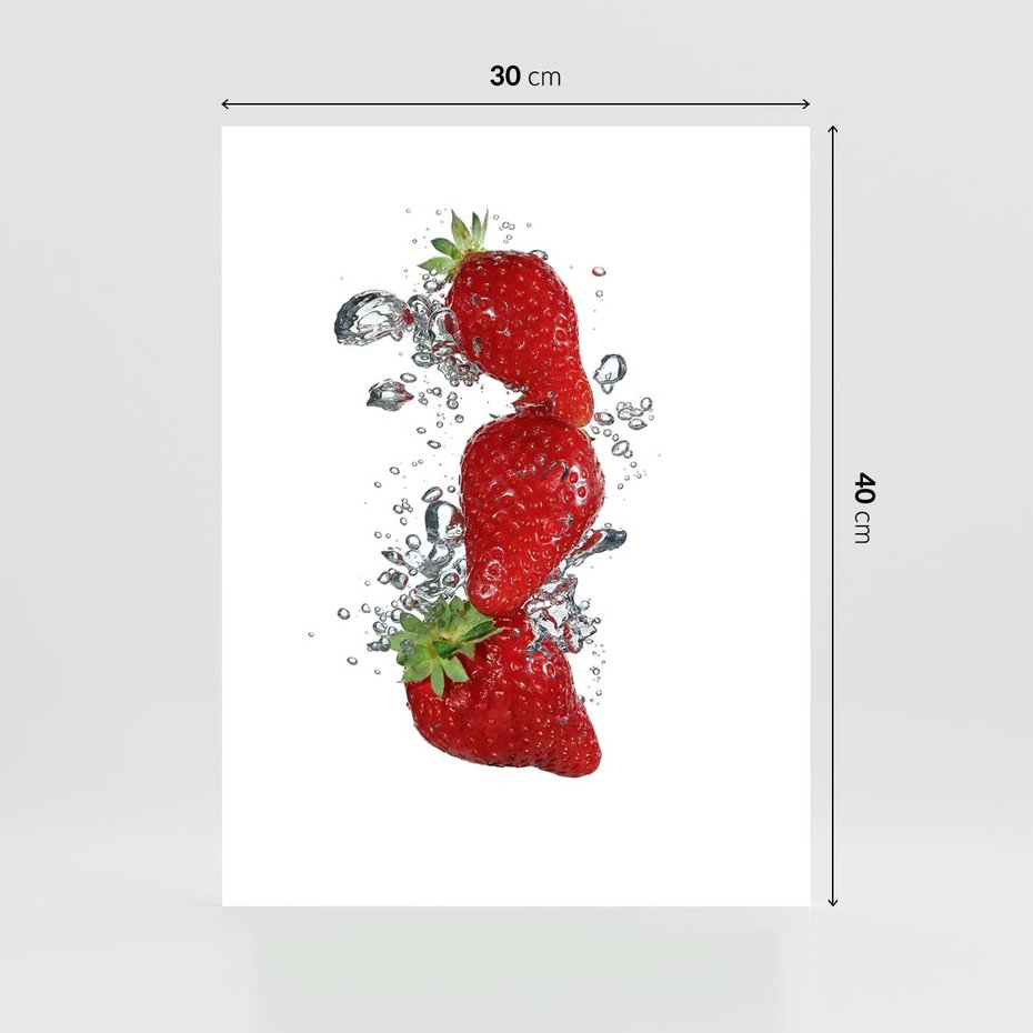 Plakat bez ramy 30x40 - Aromatyczne truskawki w pełnym rozkwicie - truskawki, owoce