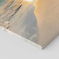 Obraz na płótnie 50x70 - Zachód słońca na plaży - plaża, zachód