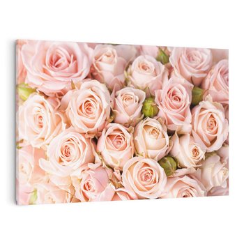 Obraz na płótnie 120x80 - Delikatność róż - piękno natury - róże, kwiaty