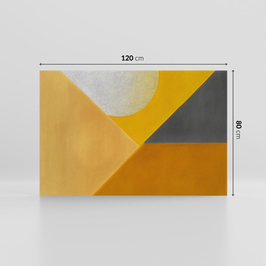 Obraz na płótnie 120x80 - Harmonia migoczących ognisk - intensywne ciepłe kolory, słoneczny żółty