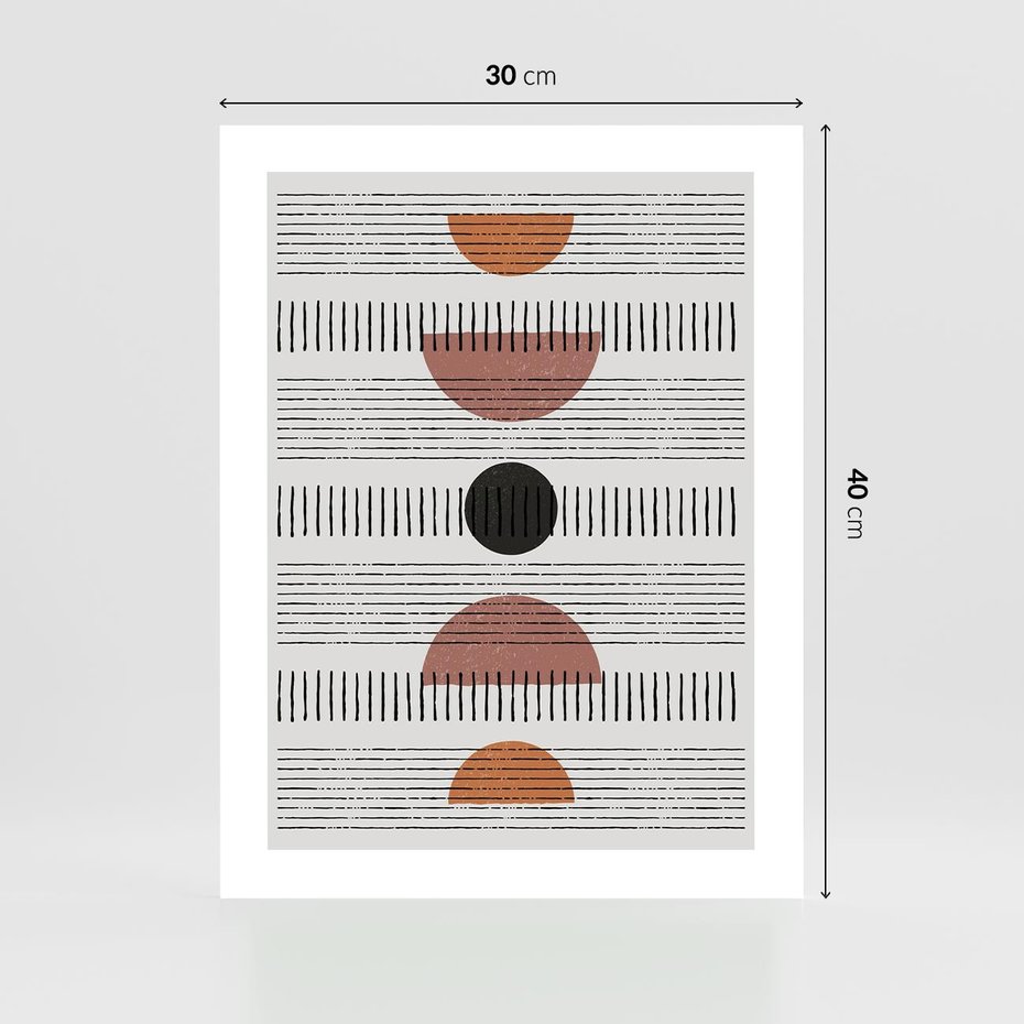 Plakat bez ramy 30x40 - Plakat w Stylu Abstrakcji - geometryczna grafika, plakat