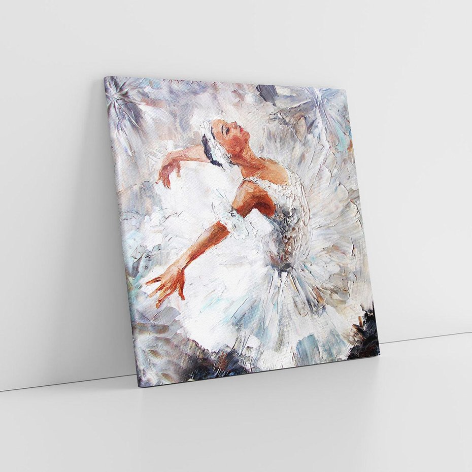 Obraz na płótnie 40x40 - Baletowa Sztuka - balet, sztuka
