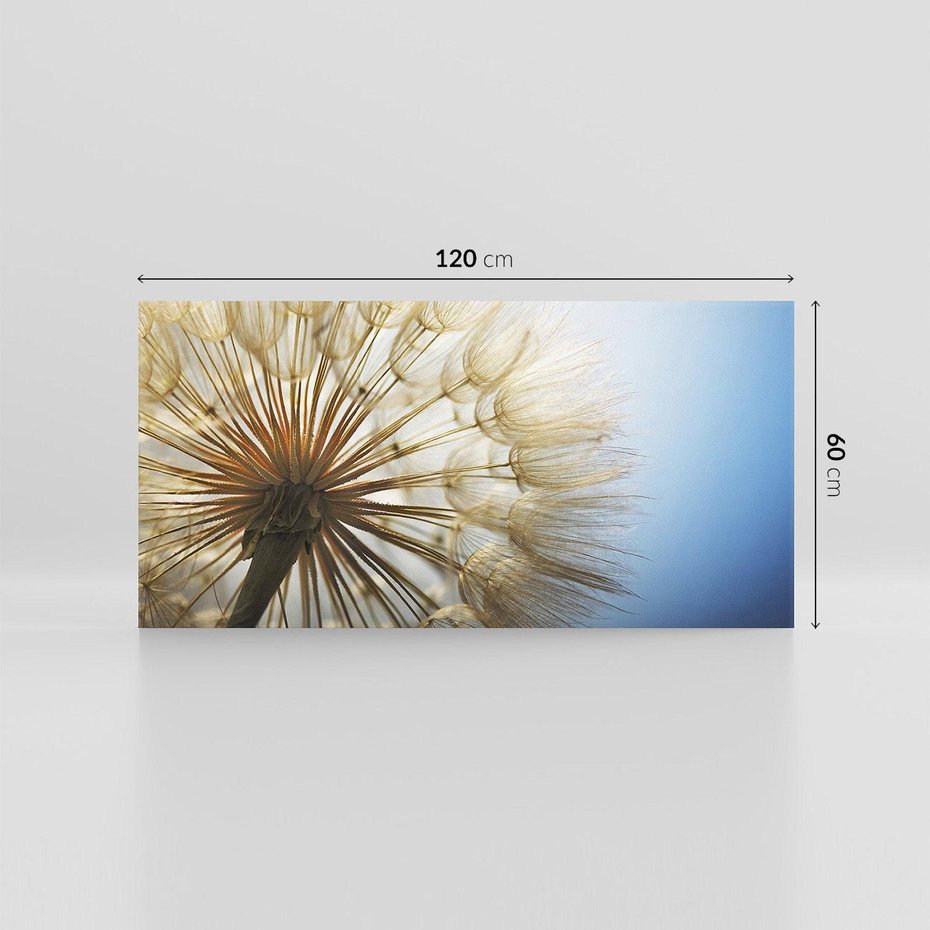 Obraz na płótnie 120x60 - Delikatny dmuchawiec w pełnym rozkwicie - dmuchawiec, kwiat