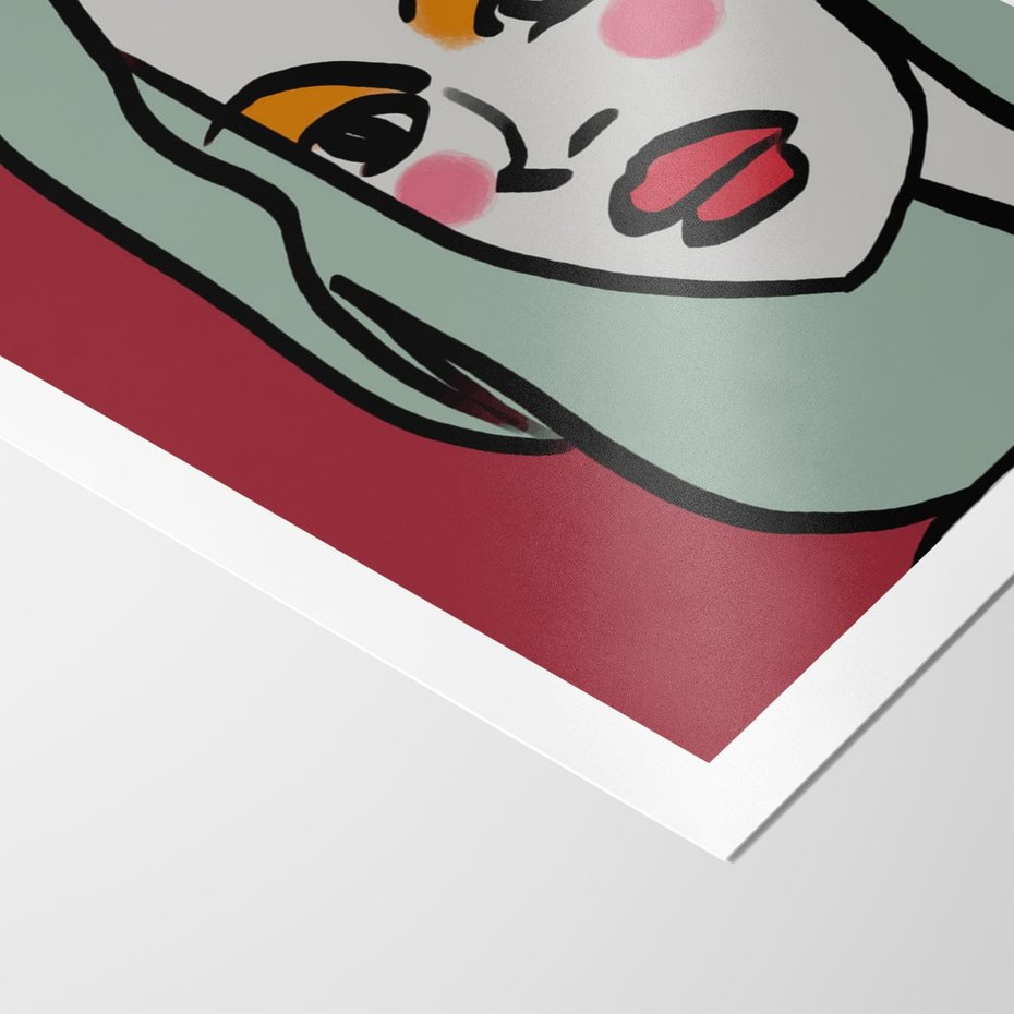 Plakat bez ramy 50x70 - Ekspresja Linii - nowoczesny plakat, mocna linie