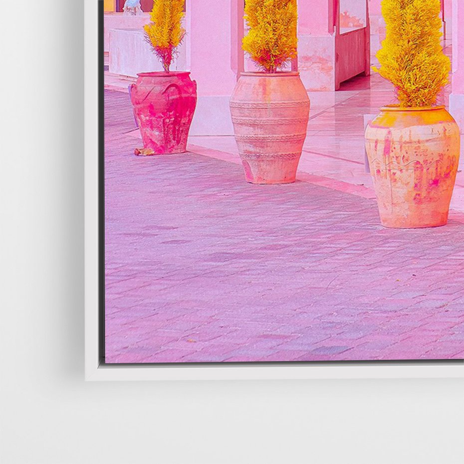 Obraz w ramie 70x100 - Marokańskie pastele - marokański, pastele - rama biała