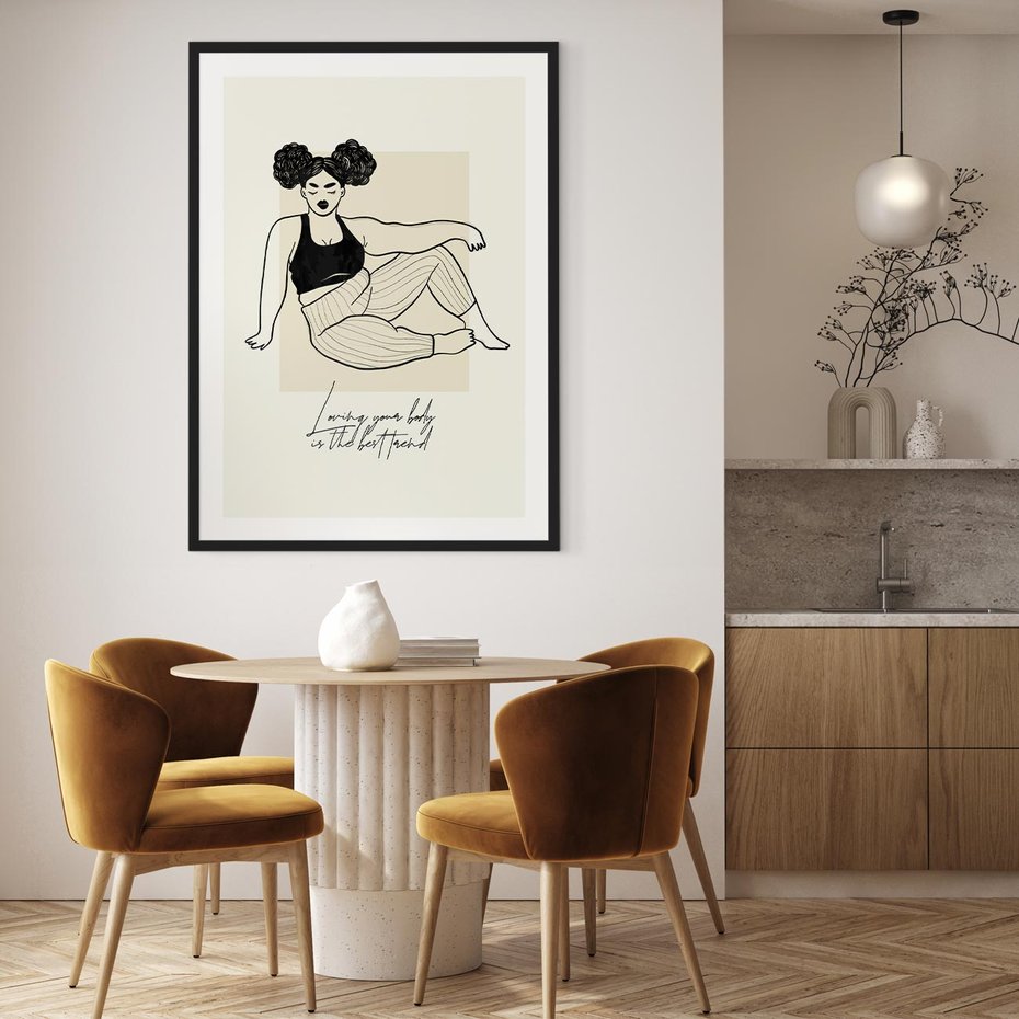 Plakat bez ramy 30x40 - Kobieca Moc - nowoczesna sztuka kobieca, plakat