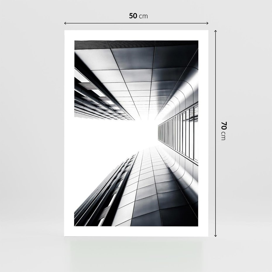 Plakat bez ramy 50x70 - Architektura o Prostych Formach - architektura, proste formy