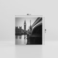 Obraz na płótnie 40x40 - Majestatyczny Big Ben w Londynie - Londyn, most