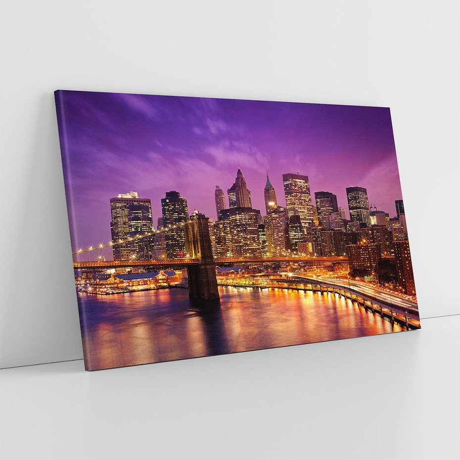 Obraz na płótnie 120x80 - Nowy Jork: miasto nieprzespanych nocy - New York, USA