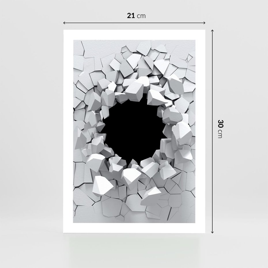 Plakat bez ramy 21x30 - Nowoczesna Abstrakcja - grafika, nowoczesna