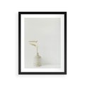Plakat w ramie 30x40 - Sztuka Prostoty - minimalistyczny wazon, źdźbła traw - rama czarna
