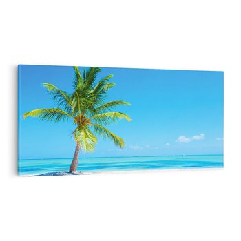 Obraz na płótnie 120x60 - Rajska Plaża na Karaibach - Karaiby, plaża