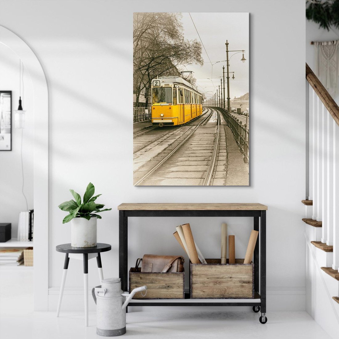 Obraz na płótnie 50x70 - Tramwaj w Lizbonie - Lizbona, tramwaj